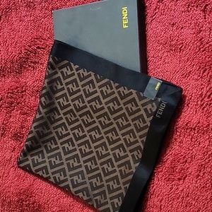 Fendi black and brown neckchief /scarf